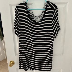 Black and white striped shirt